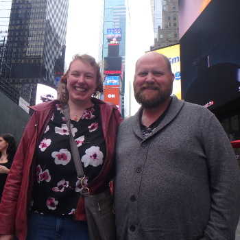 Visiting Jared and Dave, Touring NYC, Janet La Valley's Art Show 10/7/2016 - 10/9/2016